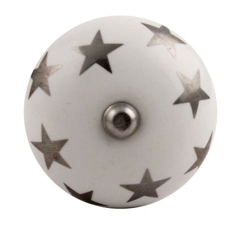 Silver Star Ceramic Wine Stopper